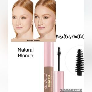 Too faced “natural blonde” fluffy brow gel new in box